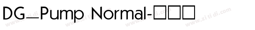 DG_Pump Normal字体转换